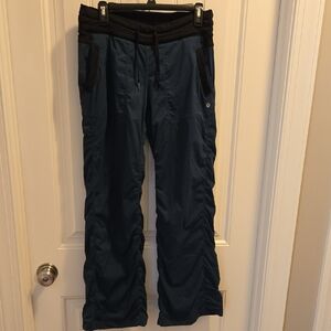 Blue and Black Drawstring Pants